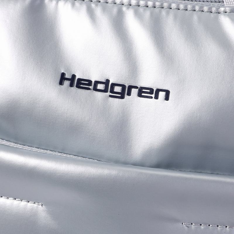 Hedgren Comfy リュック レディース シルバー 青 | UHT501WO