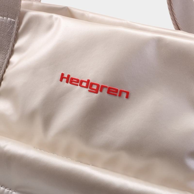 Hedgren Puffer トートバッグ レディース 白 ベージュ | TLP7314QQ